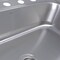 Nantucket Sinks 33 Inch Large Rectangle Single Bowl 18 Gauge Stainless Steel Drop In Kitchen Sink NS3322-8 - alternate 6